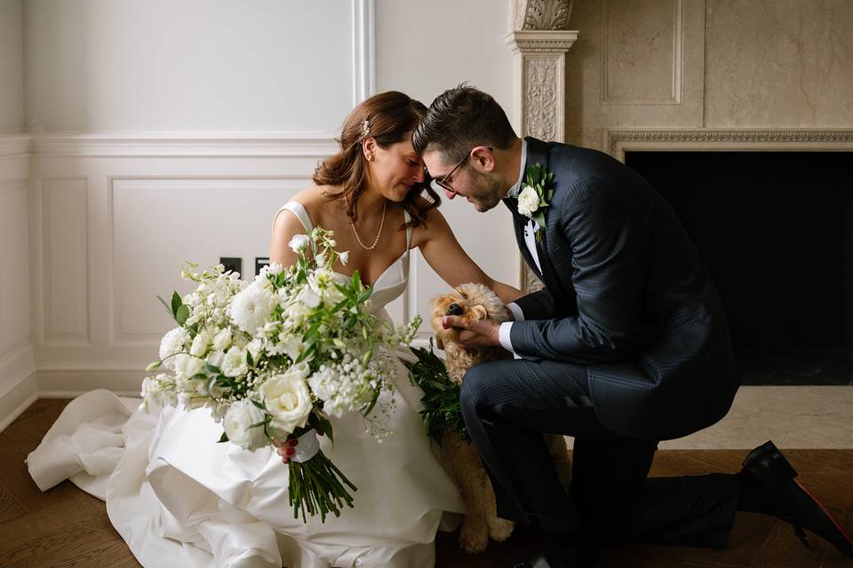Moody Toned Bridal Bouquet