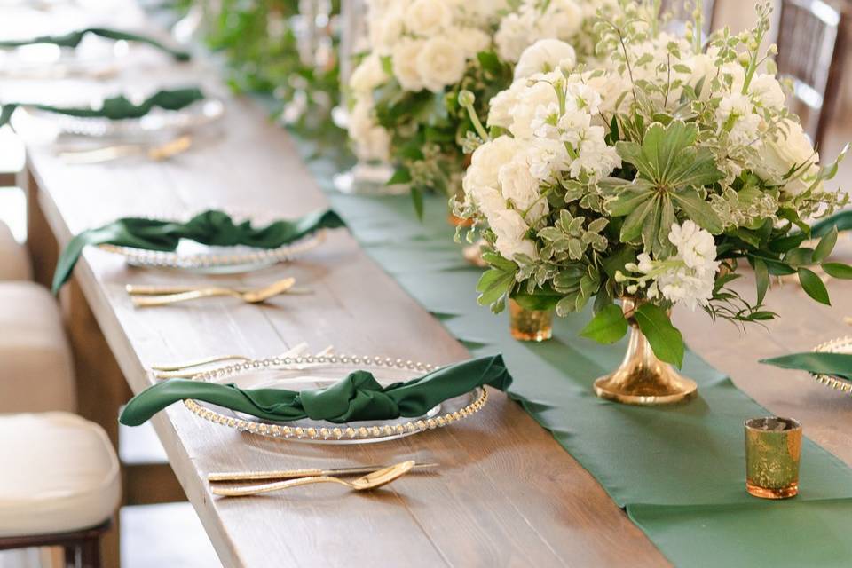 Gorgeous White & Green Wedding