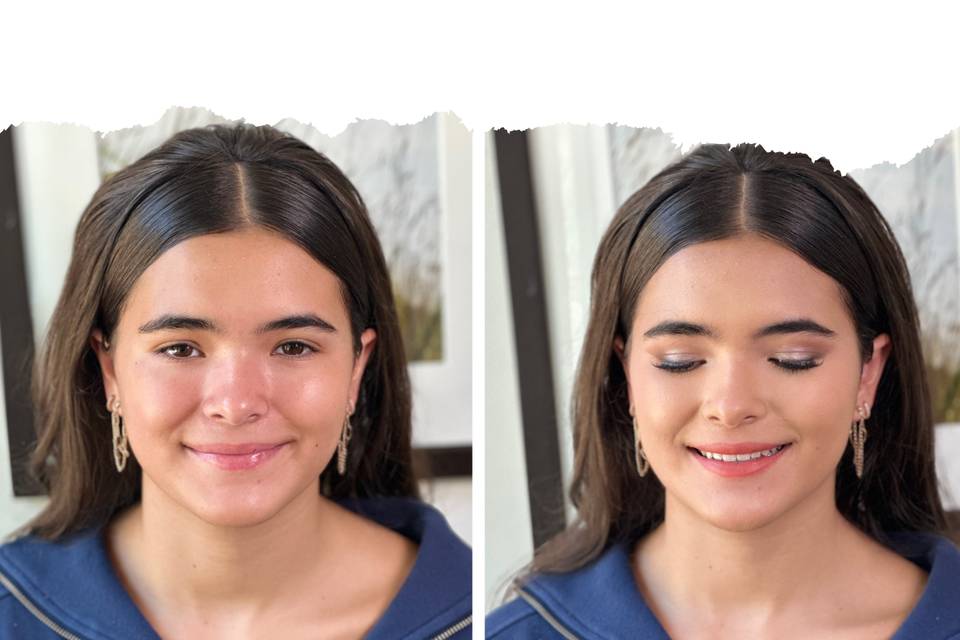 SUBTLE AND GLAM LOOK
