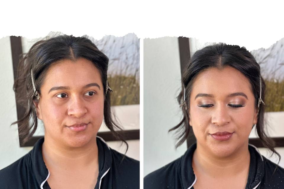 SUBTLE AND GLAM LOOK