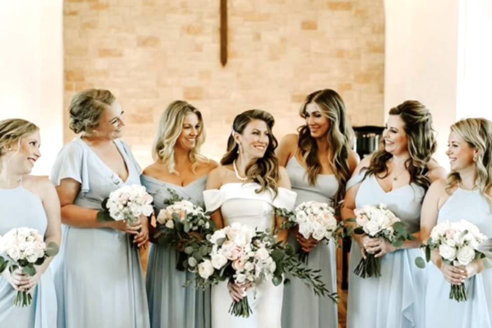 Baby Blue Bridesmaids