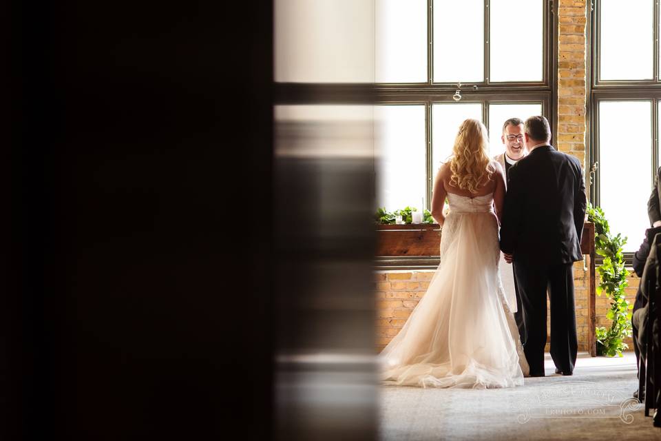 Wedding ceremony area