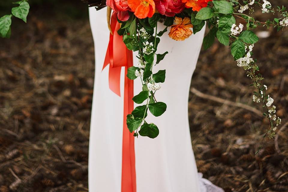 Forest elopement bouquet