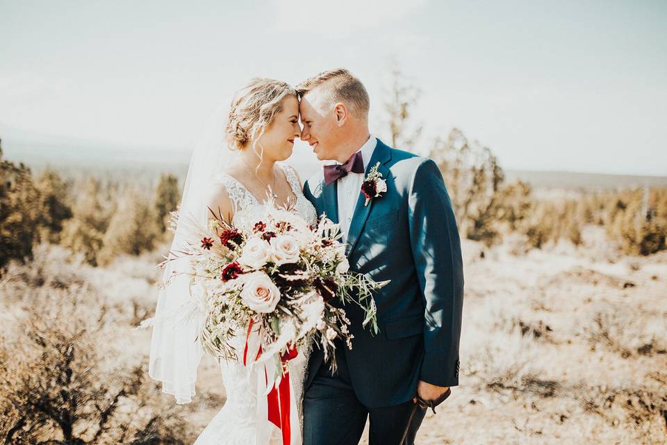 High desert wedding bouquet