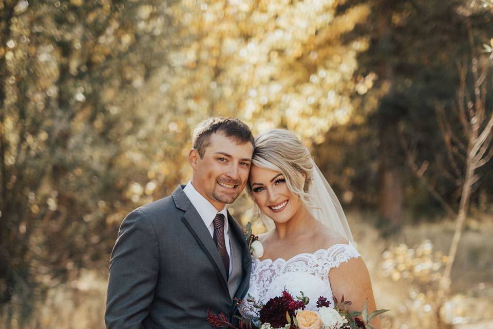 Fall color wedding bouquet