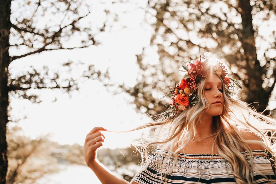 Boho flower crown