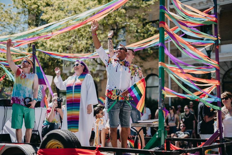 Denver Pride Parade Wedding