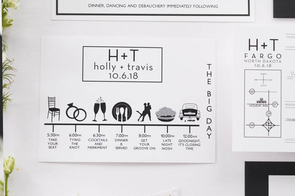 Holly and Travis invitations