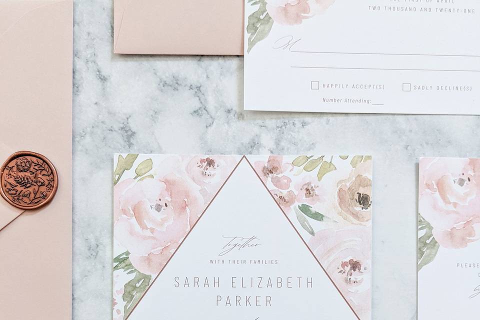 Floral Invitation Suite