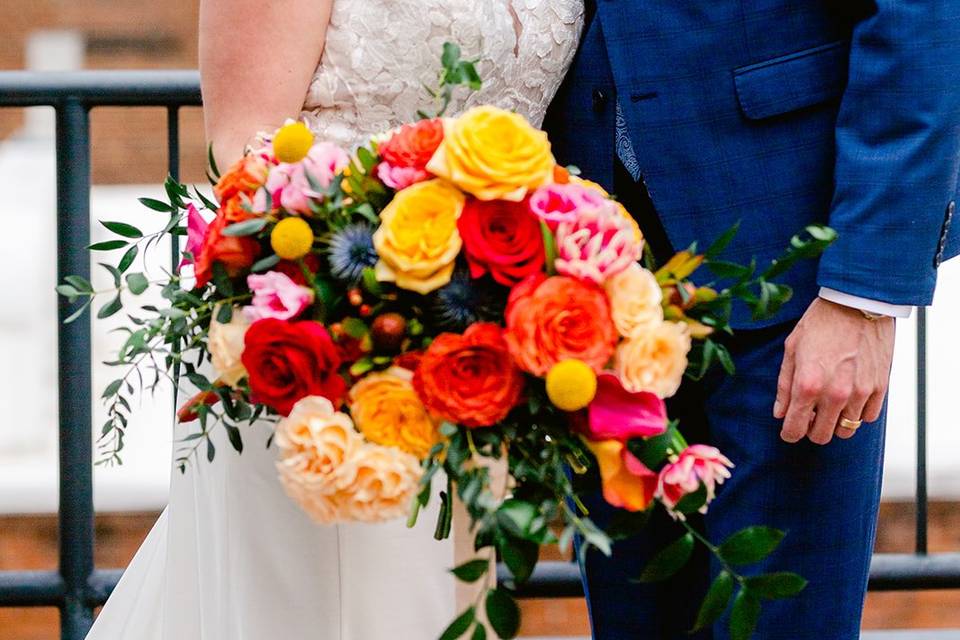 Colorful Stockroom couple