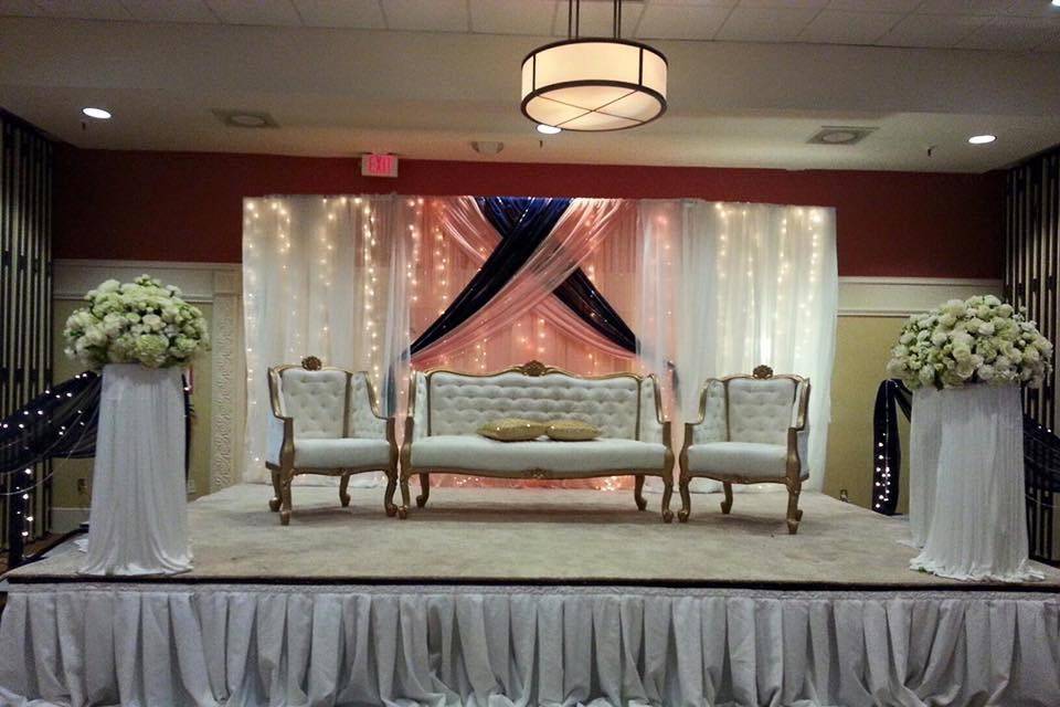 Backdrop draping