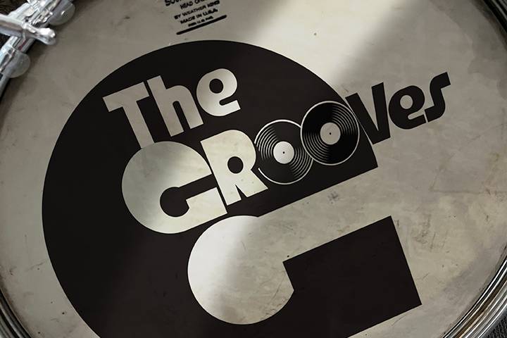 The Grooves Drum Skin Logo