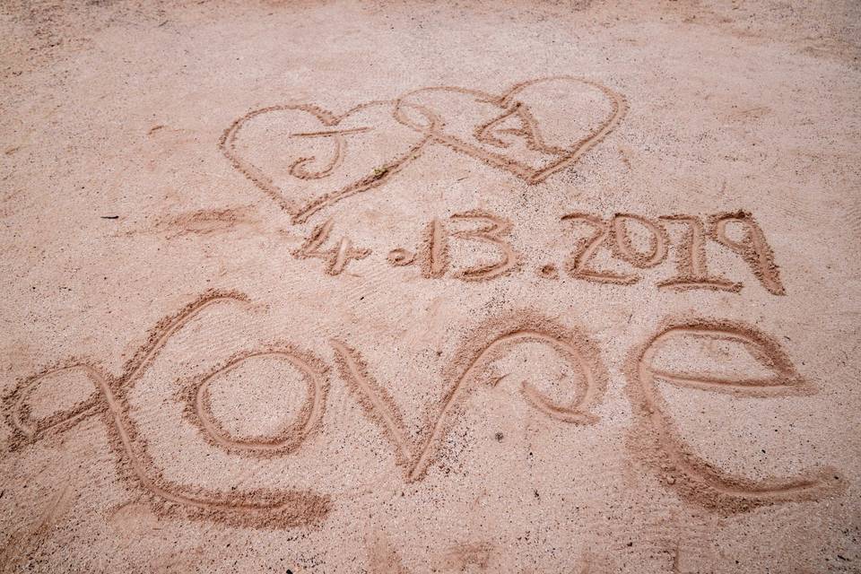 Written in the sand