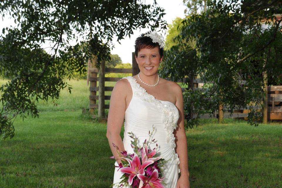 Bride and bridesmaids