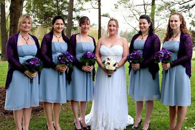 Matching bouquets