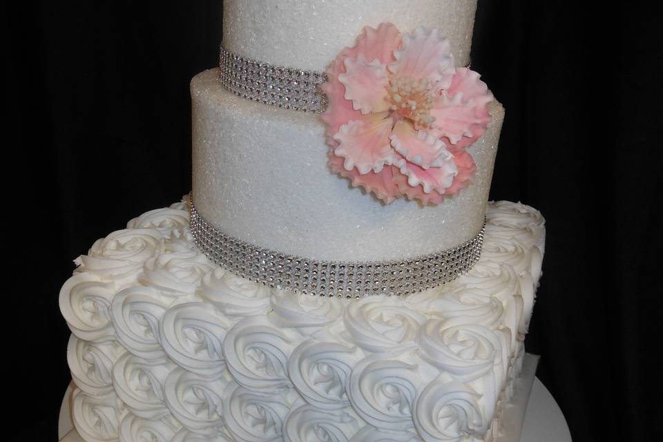 Rosettes and sugar tiers