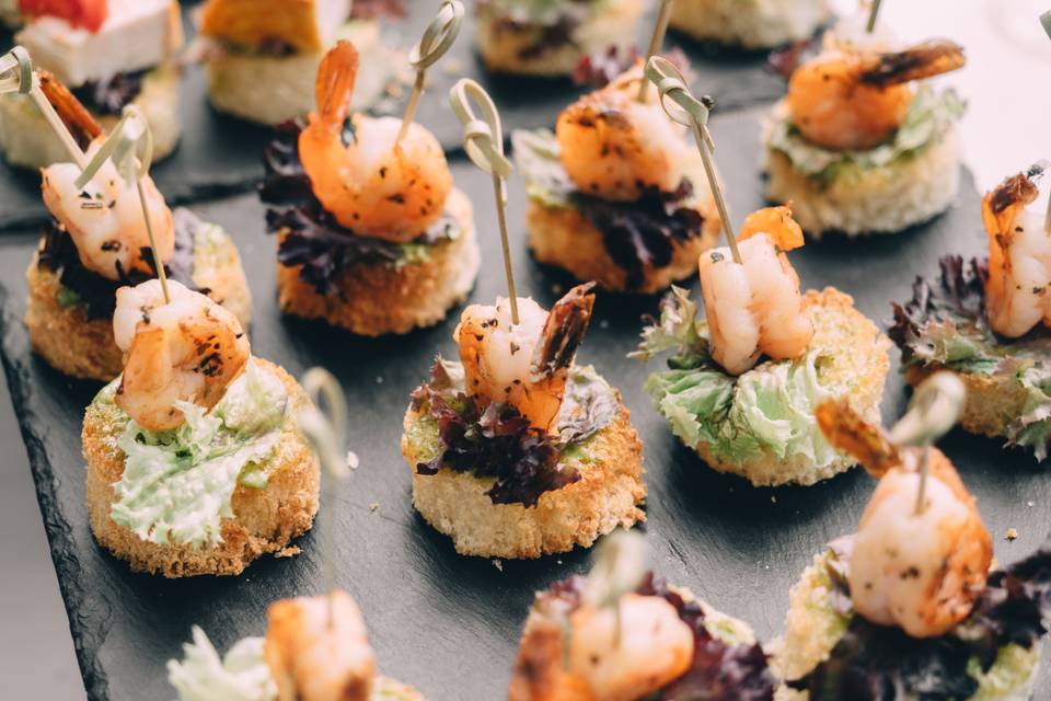 Shrimp crostini