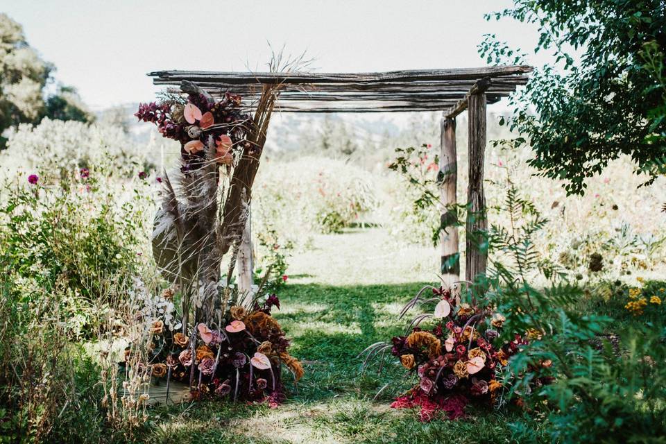 Rustic chuppah