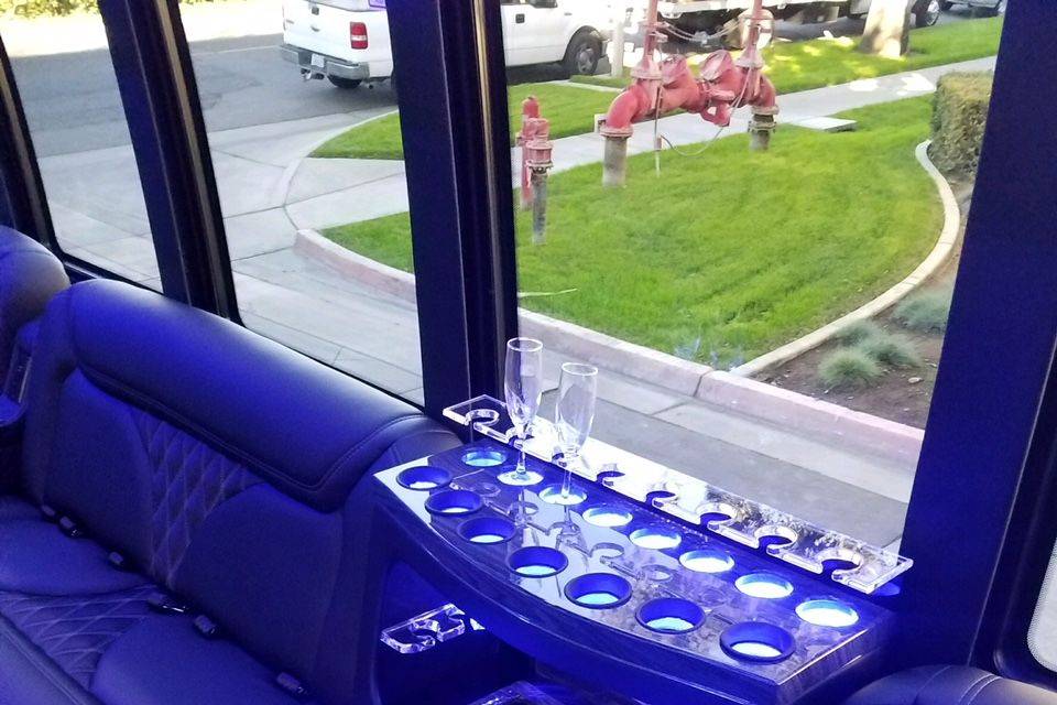 Wet Bar on the new party bus