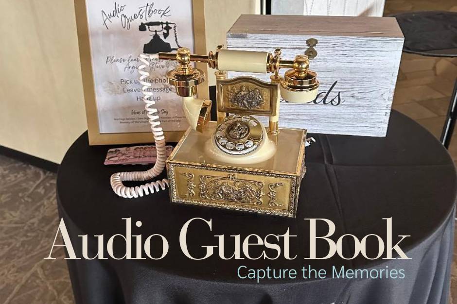 Ivory & Gold Audio Guest Book