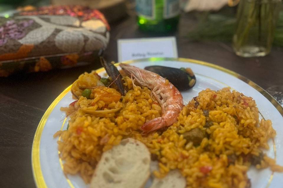 Paella porcion