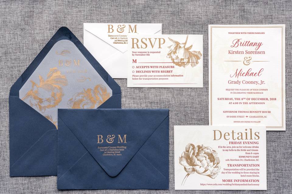 Variety of invites