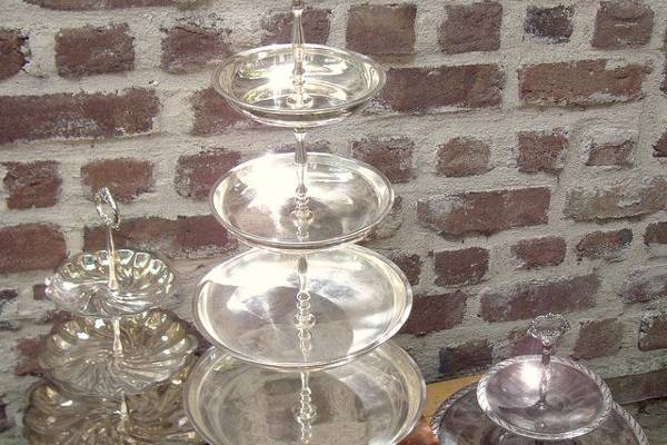 vintage silver serving pieces