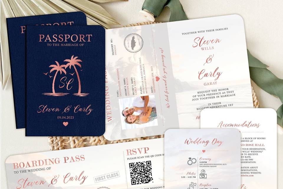 Passport Wedding Set