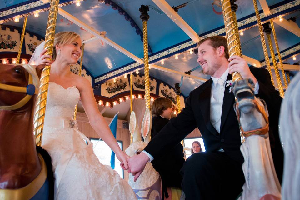 Taking a spin before the reception