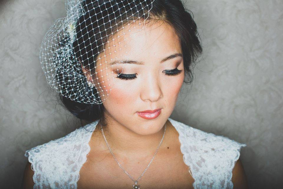 Creative bridal portrait