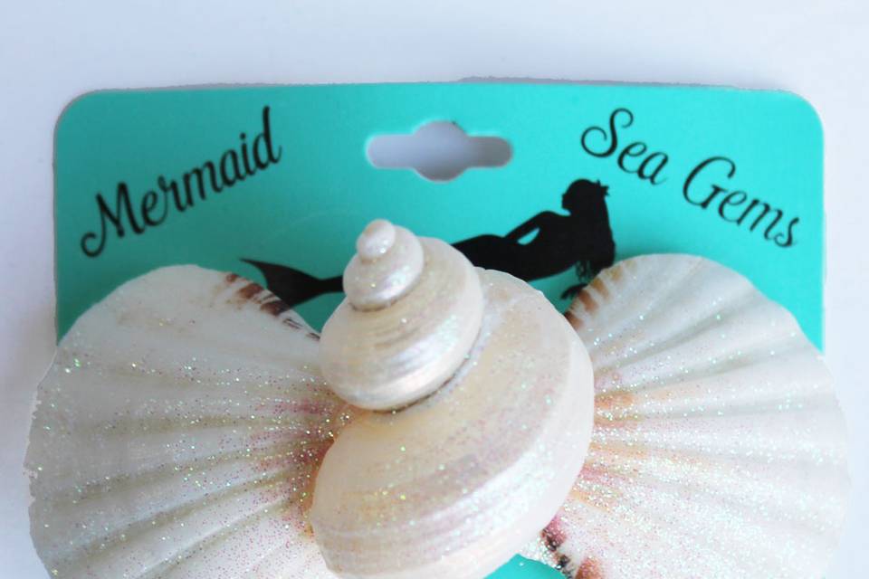 Seashell Hair Clips