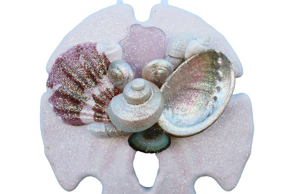 Sea Glass Sand Dollar Ornament