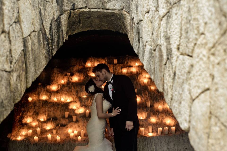 Ceremony in a cenote cavern