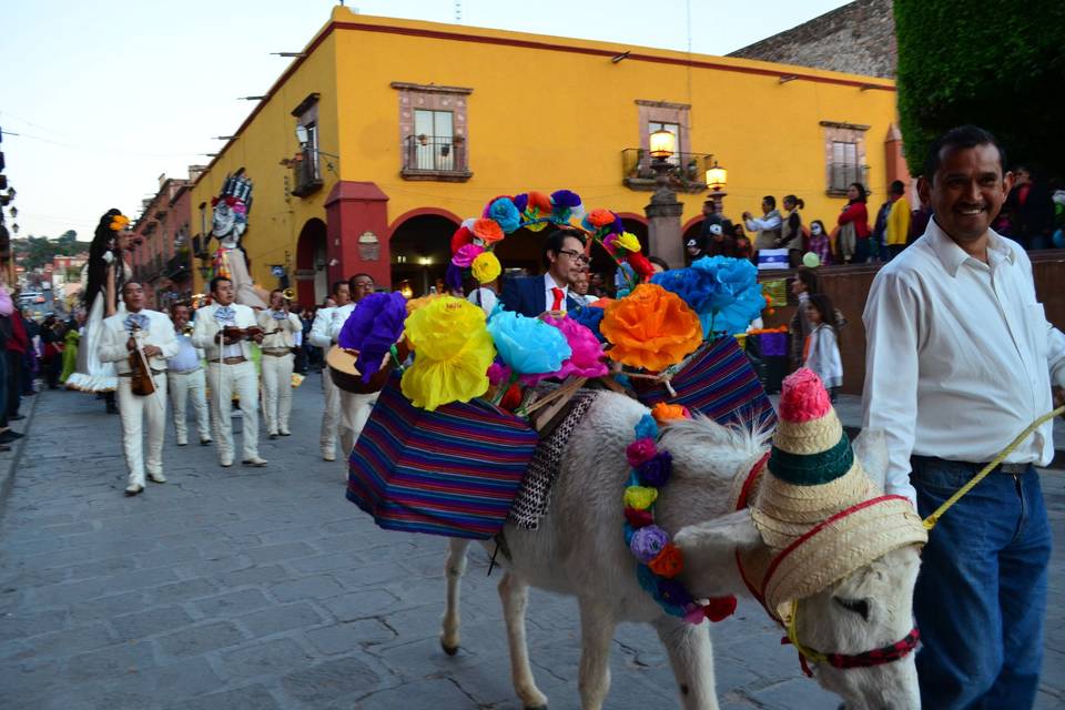 Burrito tequilero en callejoneada