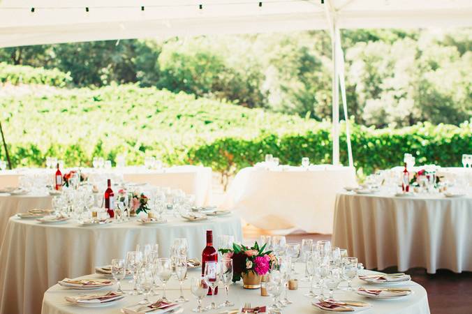 Wedding reception area