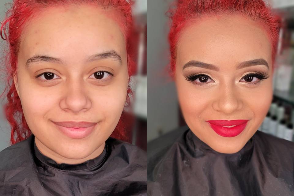 Before and after glam