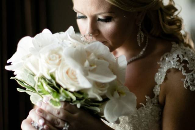White flower bouquet