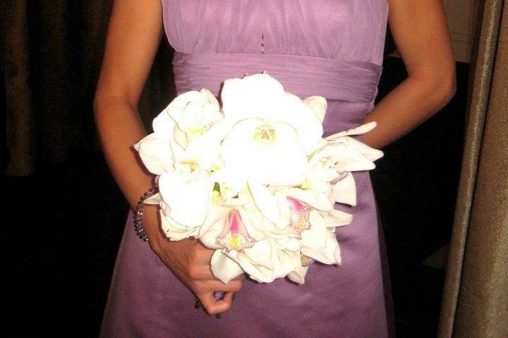 Bridesmaid before the wedding ceremony