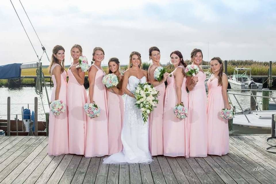 Bride with her bridesmaid