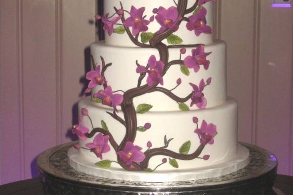 Cherry blossoms cake