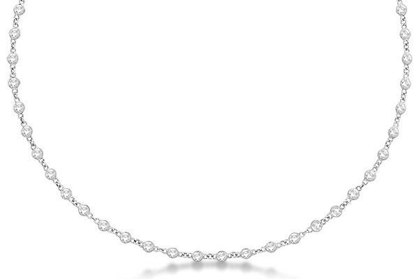 3.00ct Diamonds by The Yard Eternity Necklace	More than sixty diamonds dazzle the eye in this diamond station necklace in yellow, white, or rose gold, or other metal.