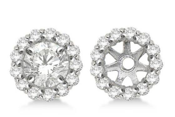 Classic Round Diamond Earring Jackets for Studs	These 14k gold earring jackets hold round, princess, & square diamonds in a wide variety of different colors & sizes.