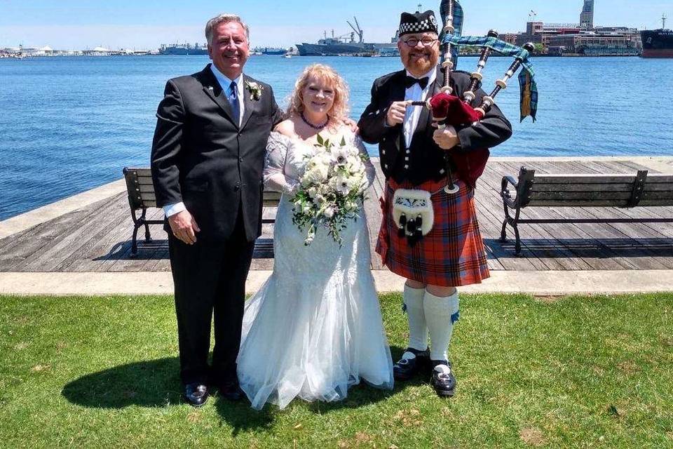 A waterfront wedding, Baltimore