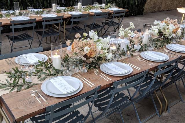 Garden party tablescape