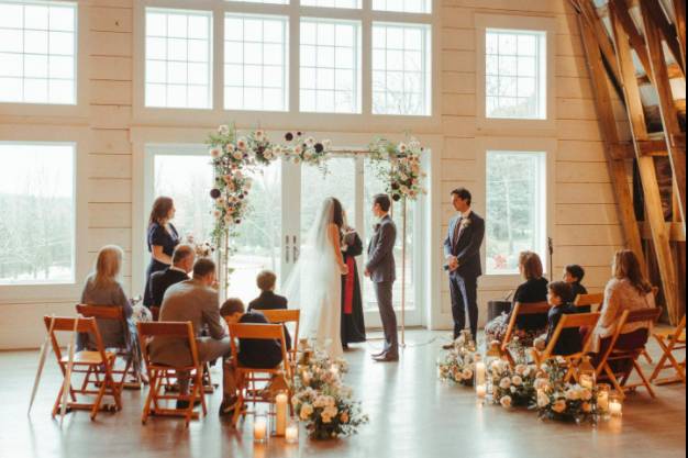 Ceremony in The Barn