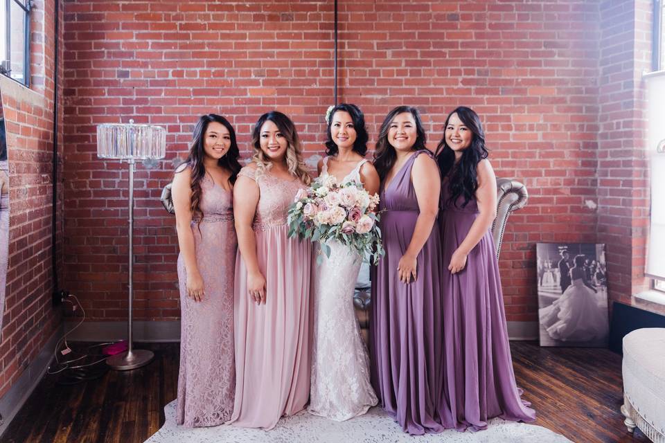 The bridal party