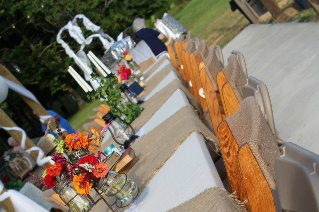 Dining table setup