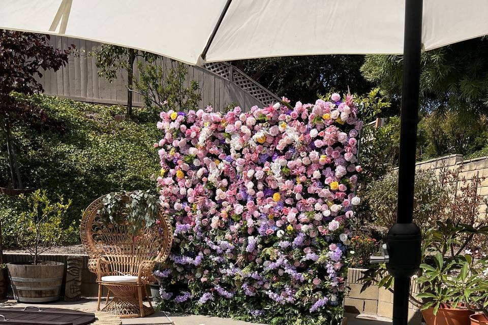 Bridal Shower Flower wall