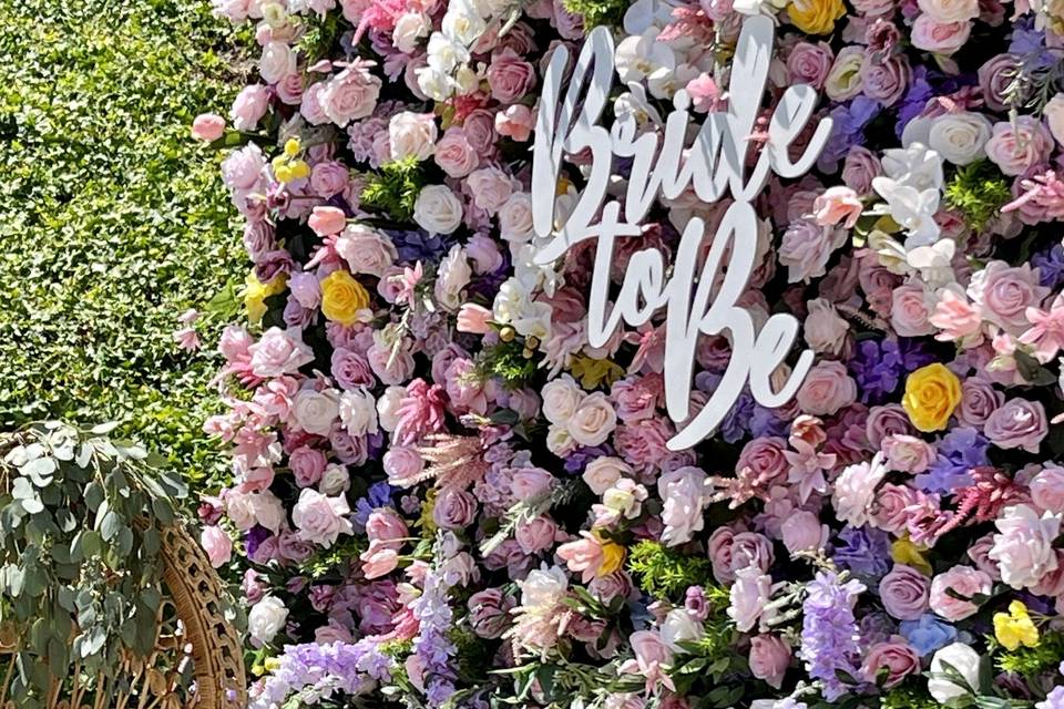Bridal Shower Floral Wall
