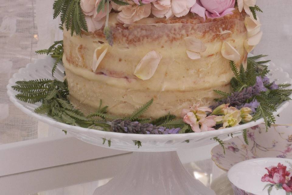 Semi frosted custom cake